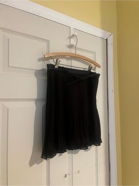 BCBGeneration Black Pleated Mini Skirt